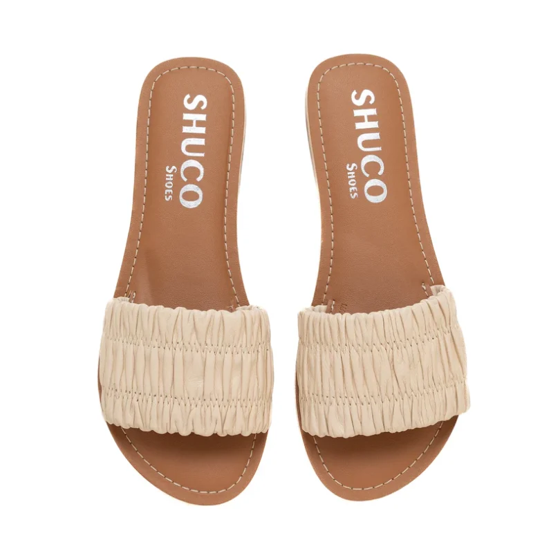 Aarya Ivory Flat Sandal - Image 3