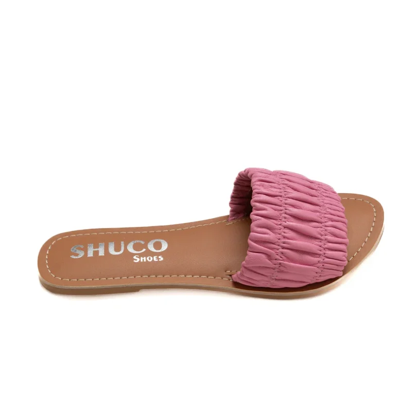 Aarya Bubblegum Flat Sandal - Image 3