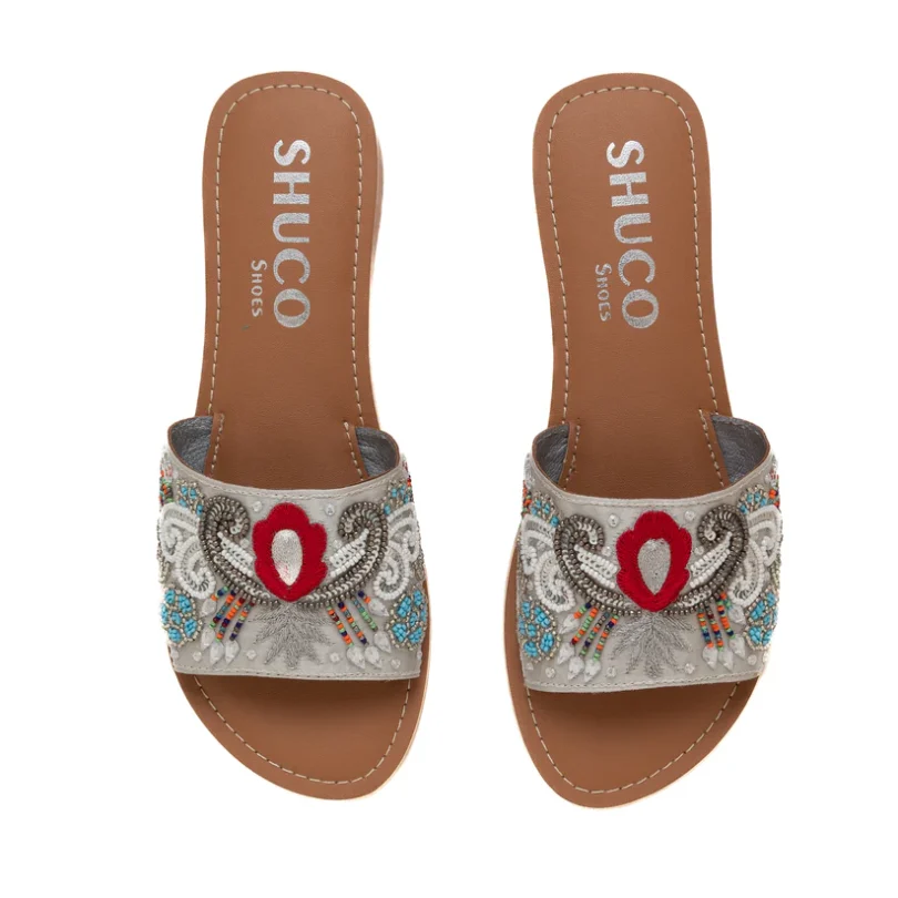 Ada Silver Wedge Heel - Image 2