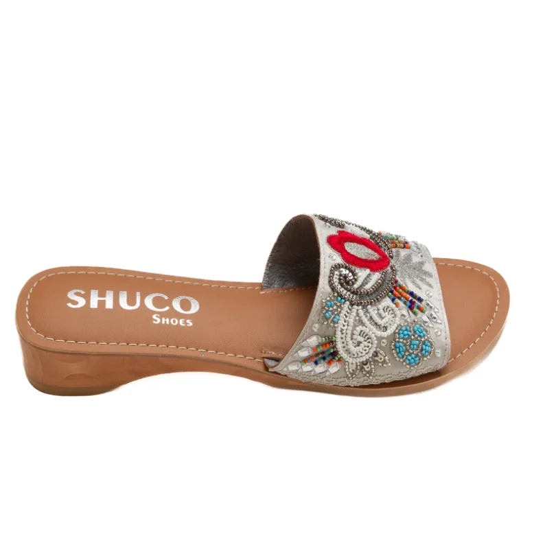 Ada Silver Wedge Heel - Image 3